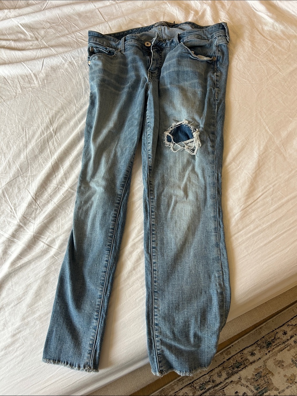 torrid Light Blue Vintage Stretch Crop Boyfriend Jeans
